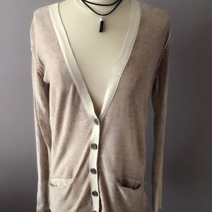 NWT Coincidence & Chance Beige Cardigan M