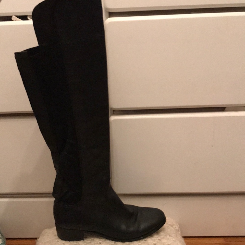 Over the knee fitted boots