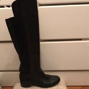 Over the knee fitted boots