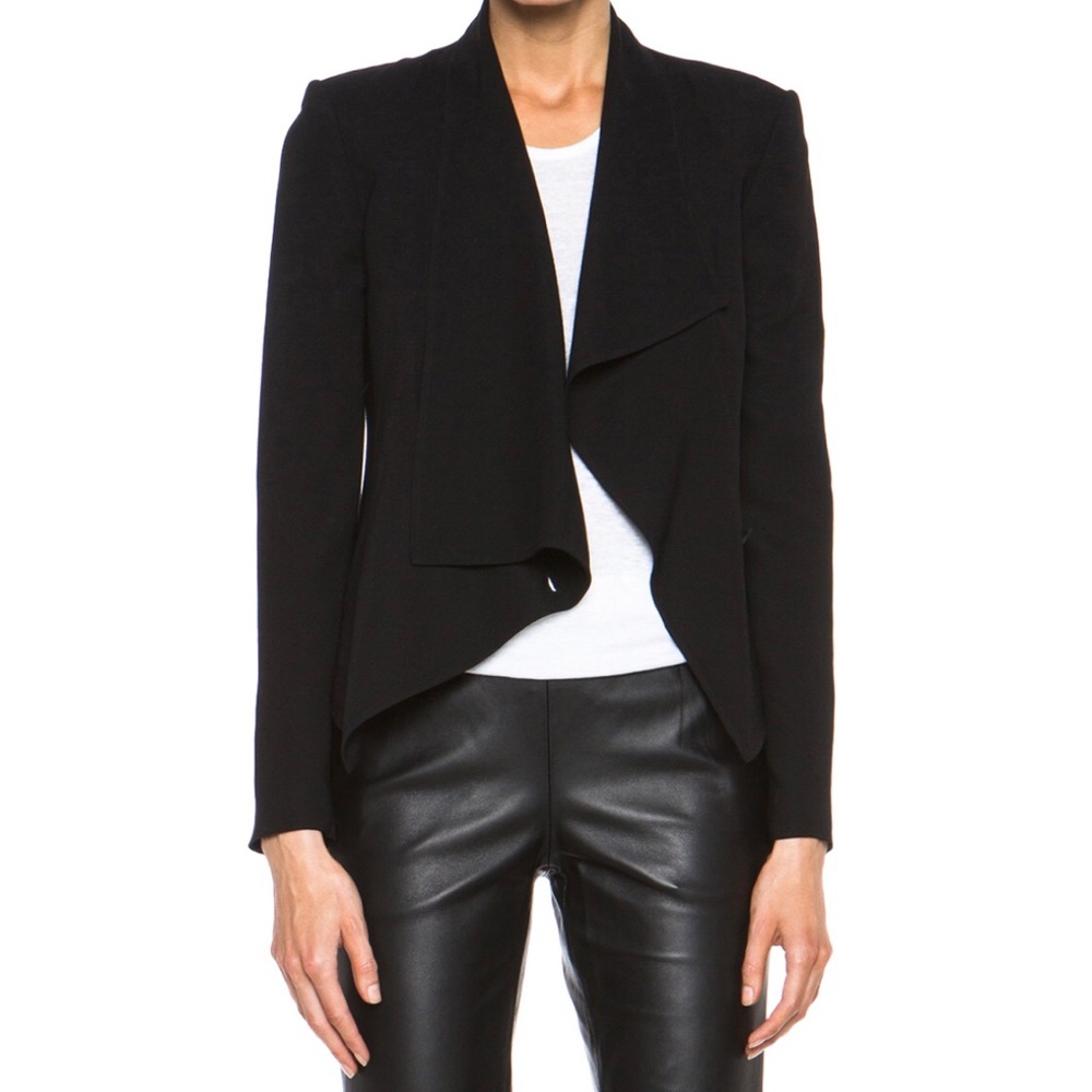 Helmet Lang Flash Drape Blazer - Black - Medium