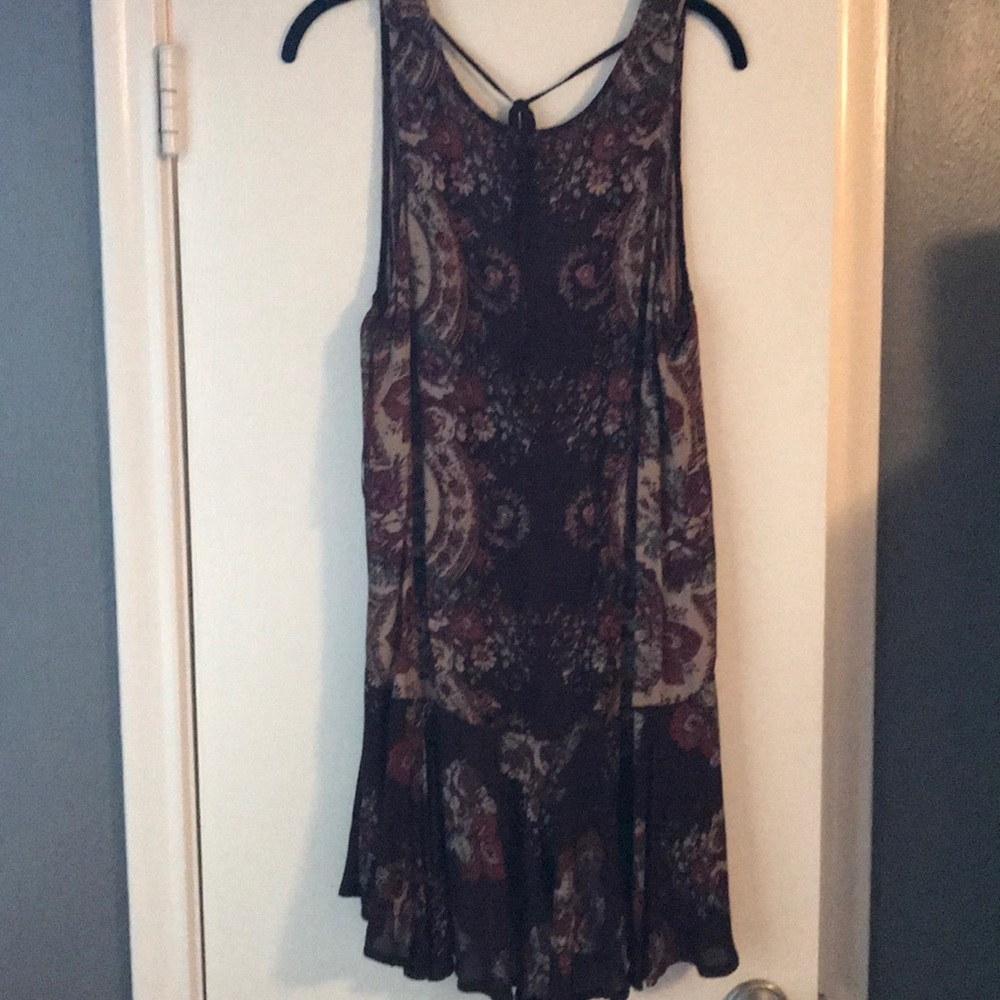 FreePeople maroon patterned dress