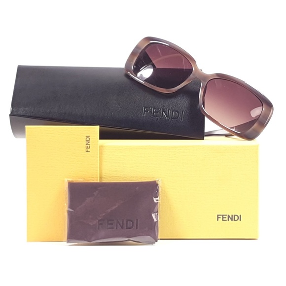FENDI FS5210 Sunglasses Color 236 Striped Brown main image 5