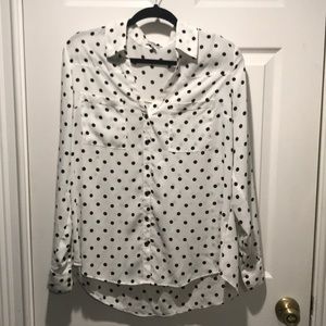 Express Polkadot Original Fit Portofino Shirt