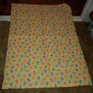 Care Bear Baby Blanket Flannel backing