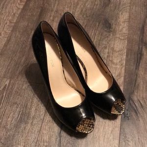 Enzo Angiolini Black Patent Leather Heels