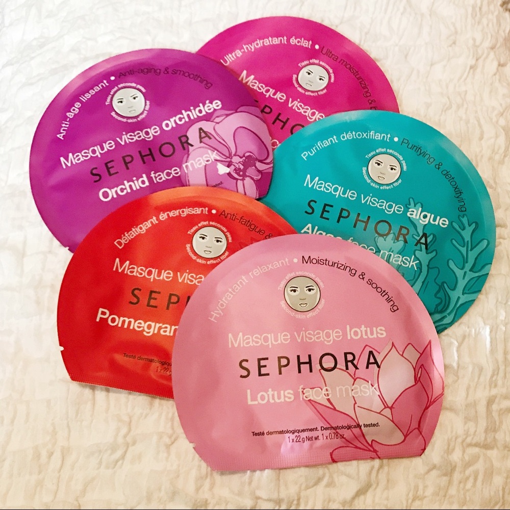 Set of 5 SEPHORA Face Masks