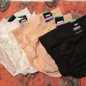 5 Pair Bali Lacy Skamp Hikini Panties