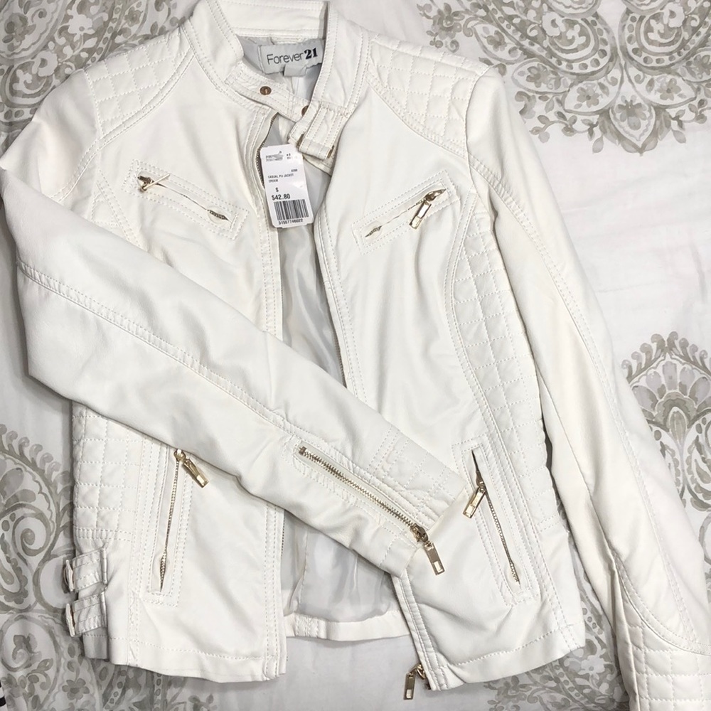 White Leather Jacket