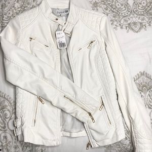White Leather Jacket