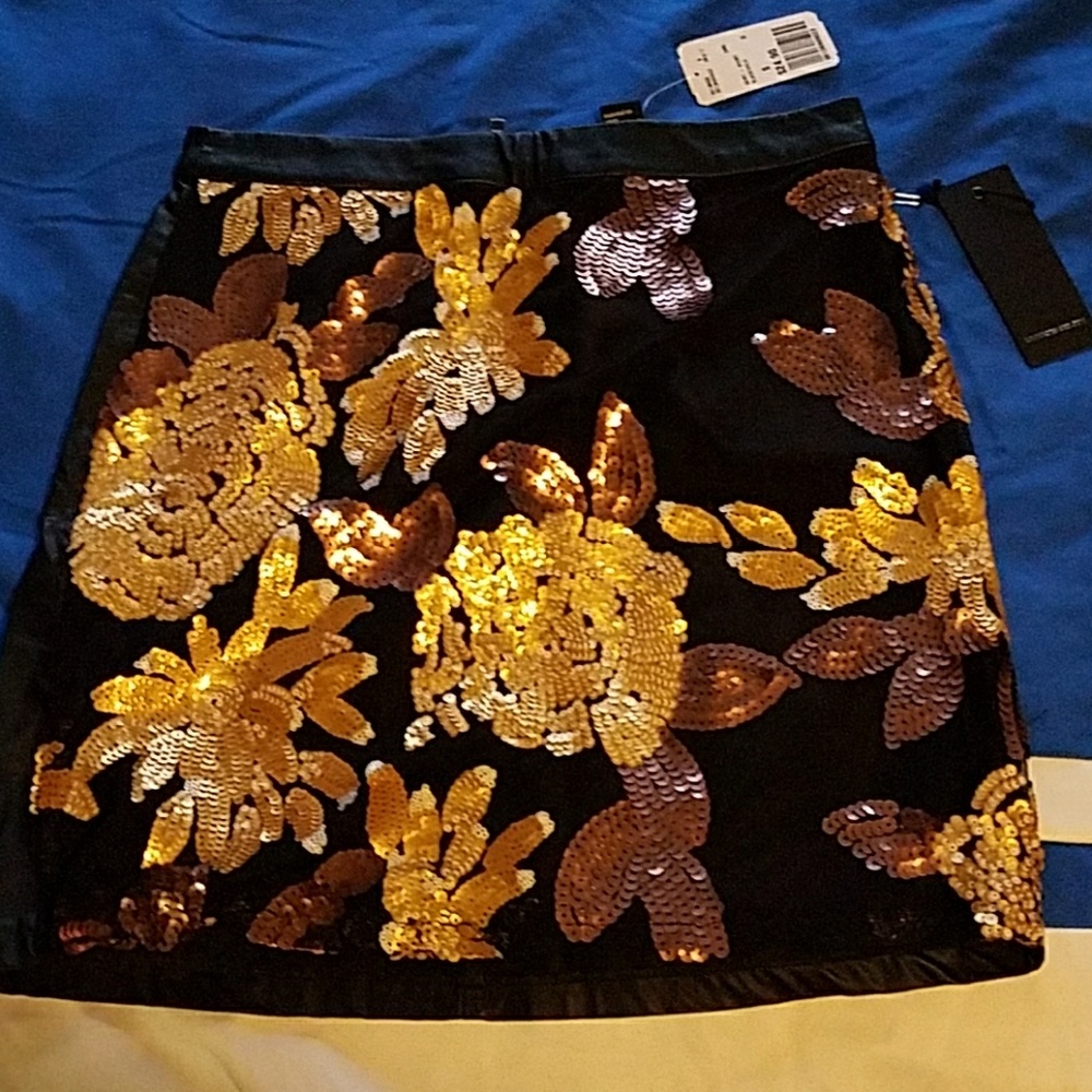 Forever 21 Sequence Faux Leather Skirt