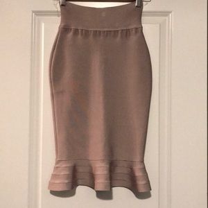 Spandex bell skirt