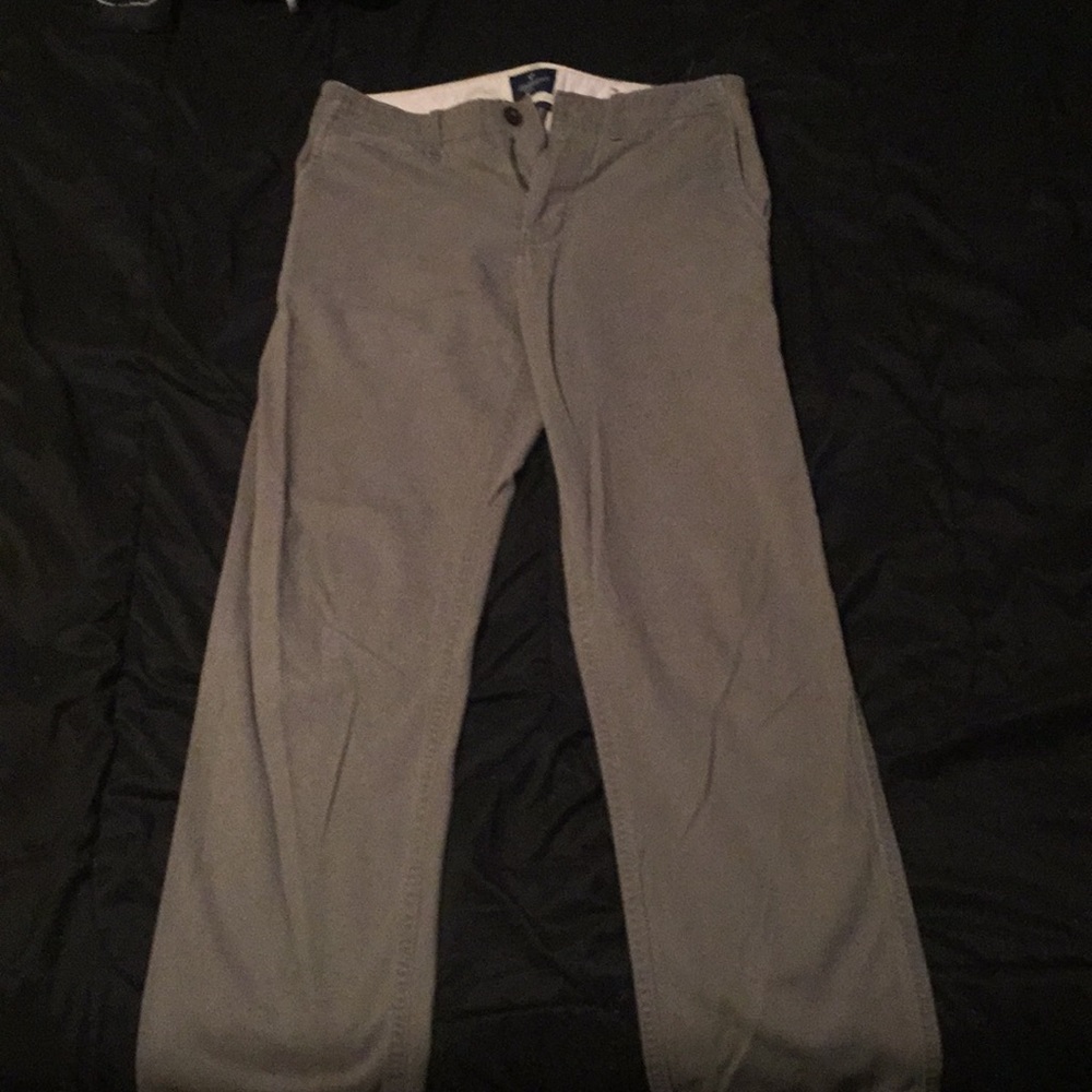 American Eagle gray Khakis