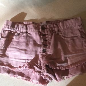 Washed pink Free People shorts