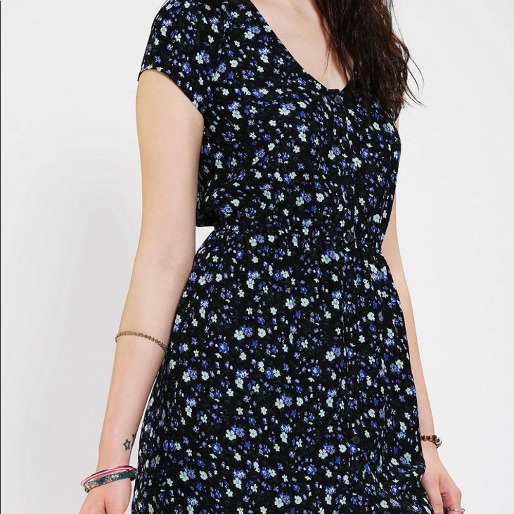 Kimchi Blue Floral Shirt Dress