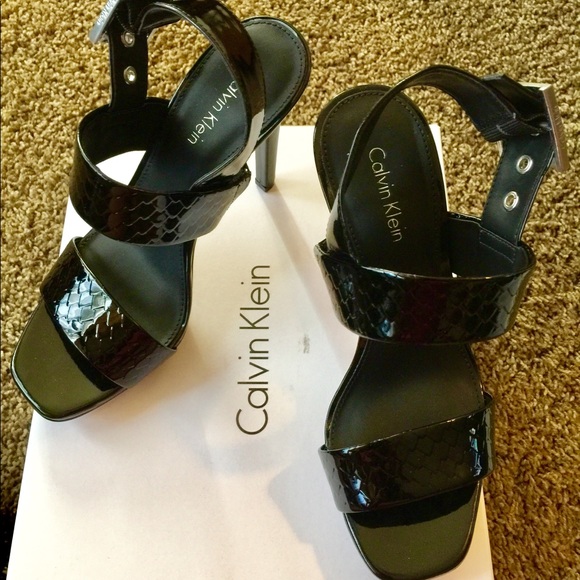 Calvin Klein python sandals - Picture 3 of 3