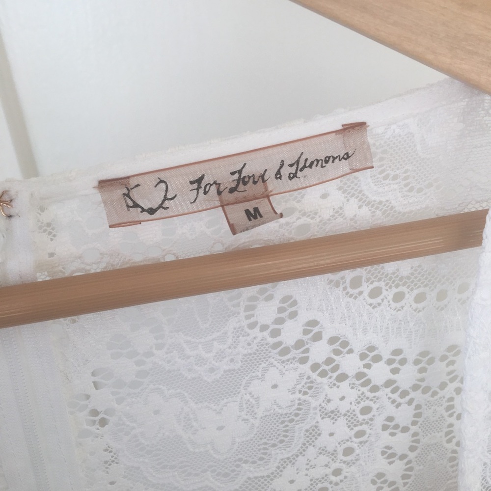 For Love and Lemons Rosalita Dress White