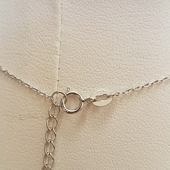 Dangling CZ Necklace adjustable chain - Picture 6 of 8