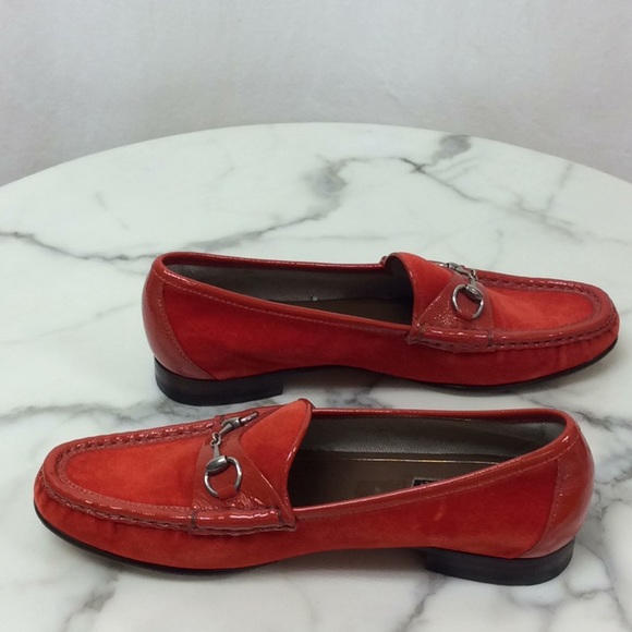 Gucci | Shoes | Gucci Orange Horsebit Loafers | Poshmark