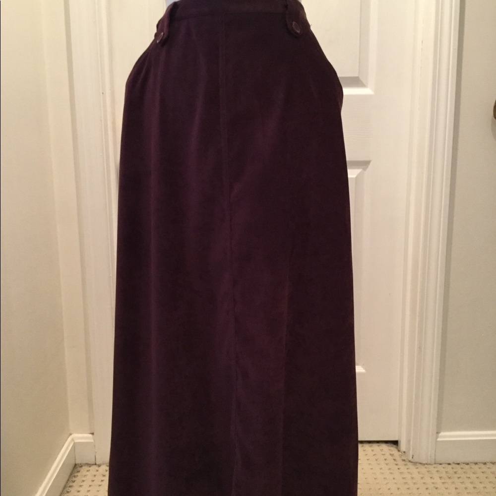 Burgundy skirt