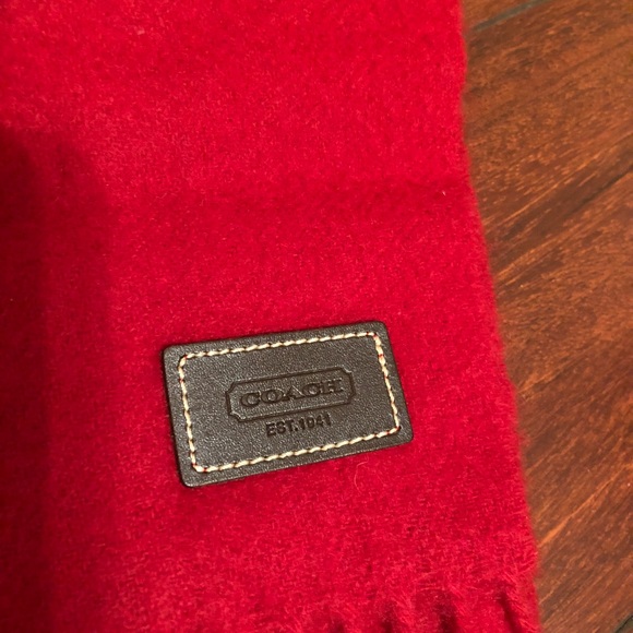 Coach Wool/Cashmere Scarf - Picture 2 of 3