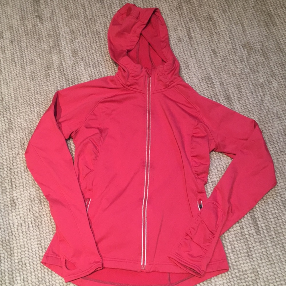 Athleta pink running jacket