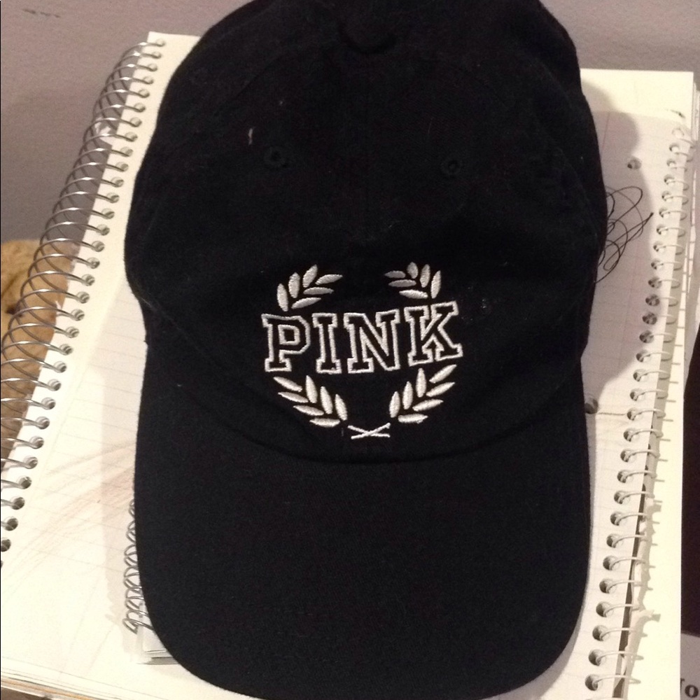 Black pink hat