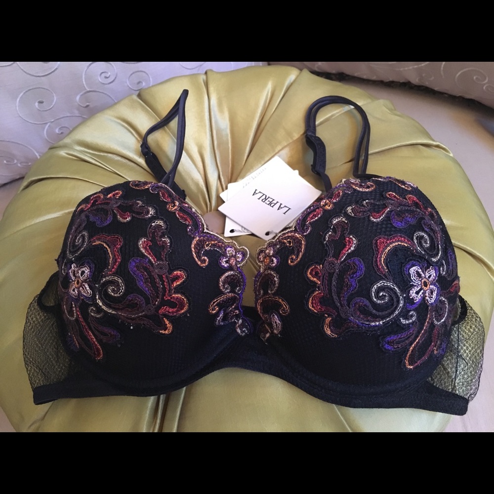 La Perla Paisley Pushup Bra 34В - Picture 4 of 9