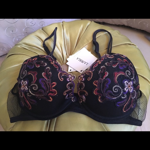 La Perla Paisley Pushup Bra 34В - Picture 4 of 9
