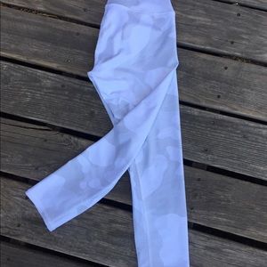 White Camo Alo Capris