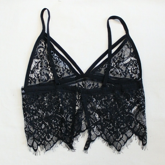 Farah Lace Bralette Top in Black  - Picture 3 of 5
