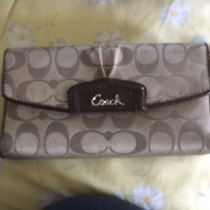 Brown coach wallet
