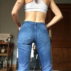 Bullhead cropped jeans, Skinny Boyfriend