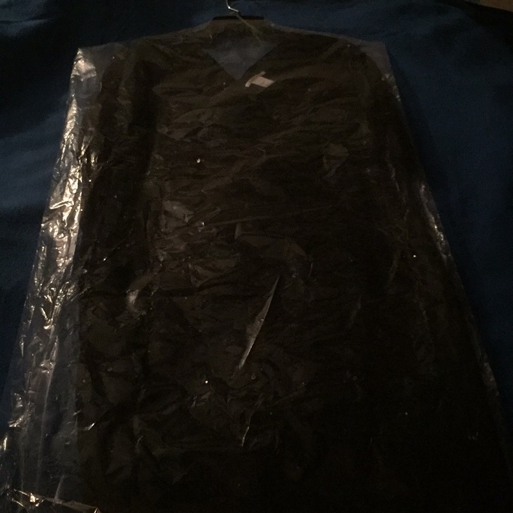 Black dress with shiny black sequins