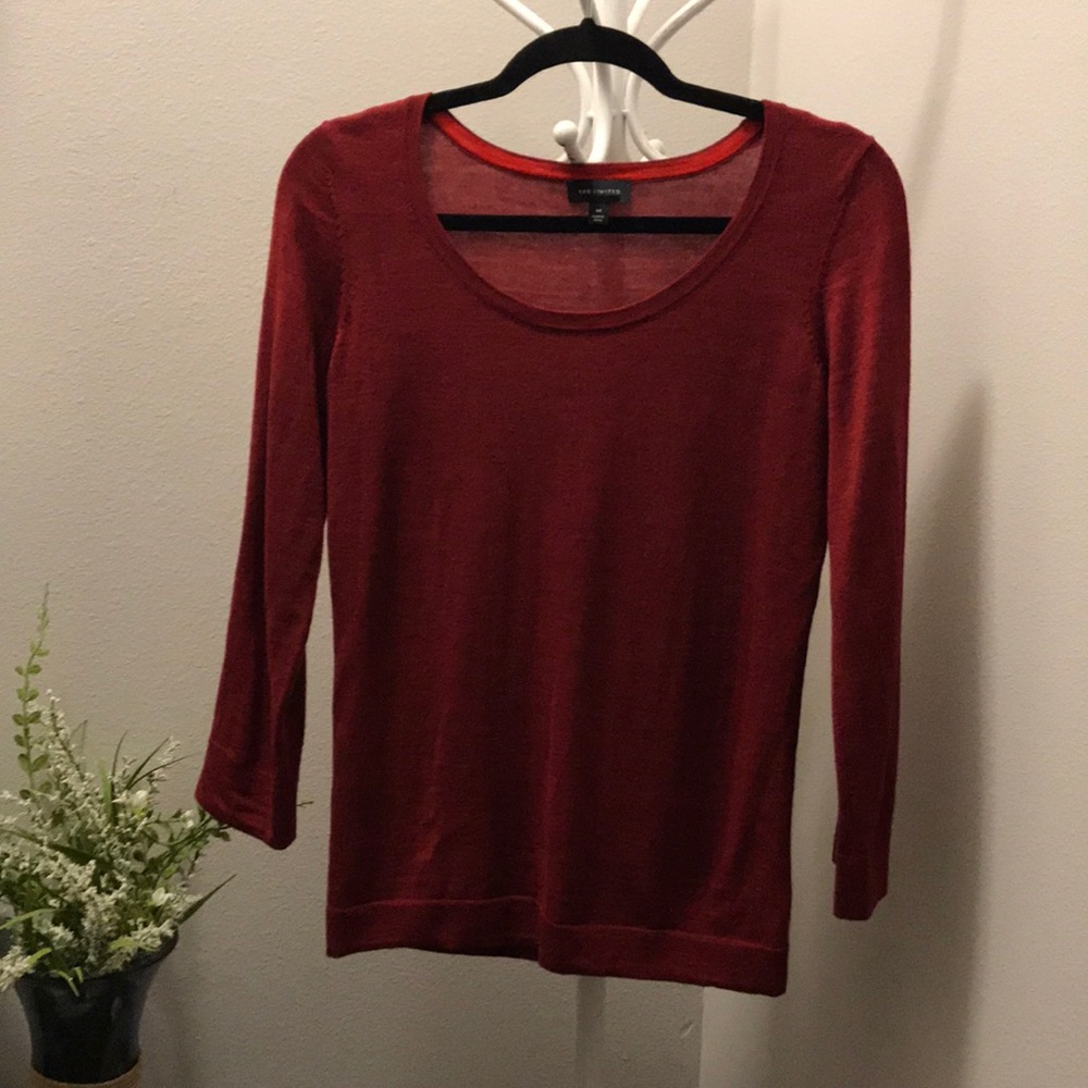 The Limited Burgundy Sweater