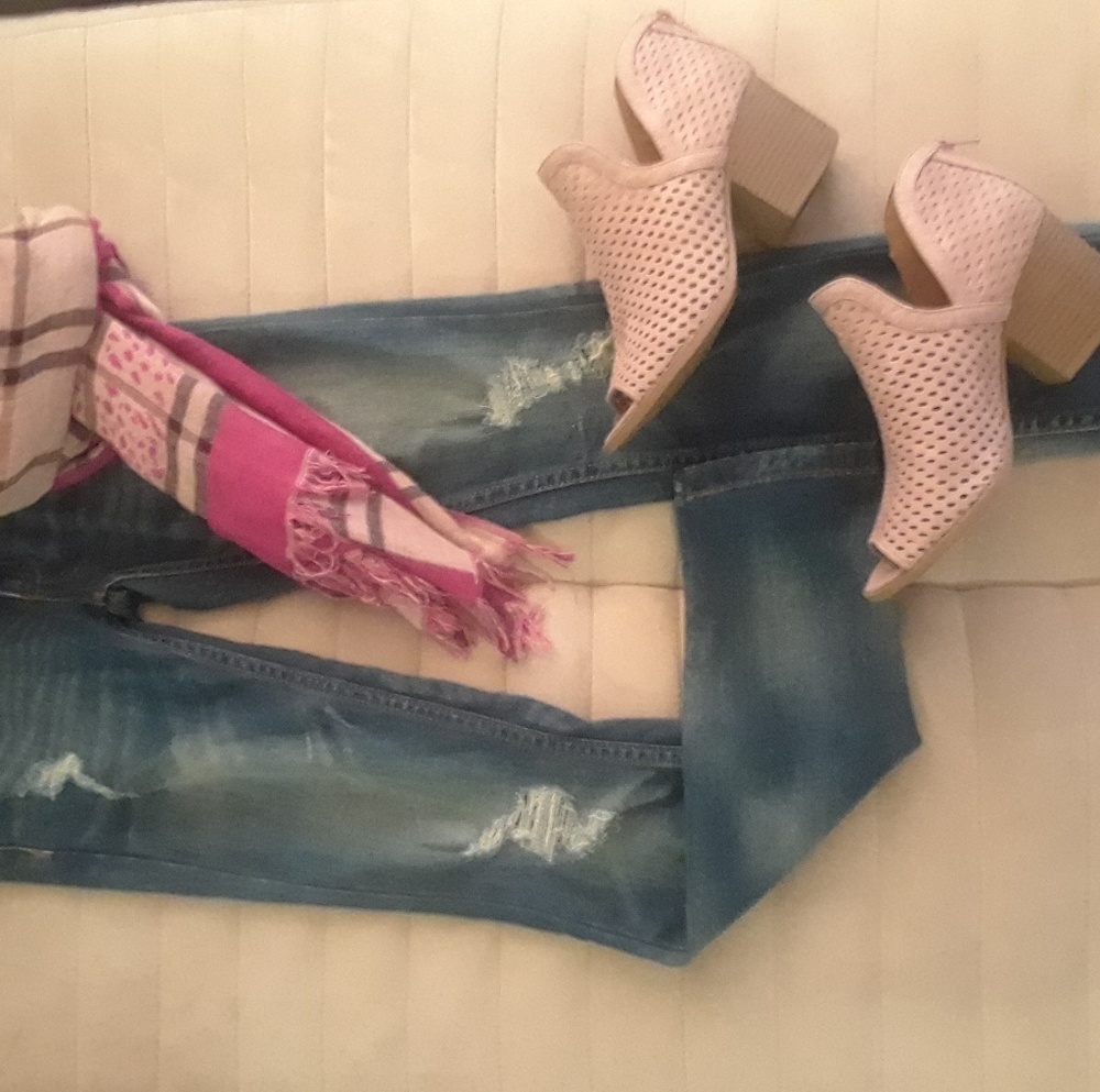 Coachella Distressed Free People Skinny Jeans