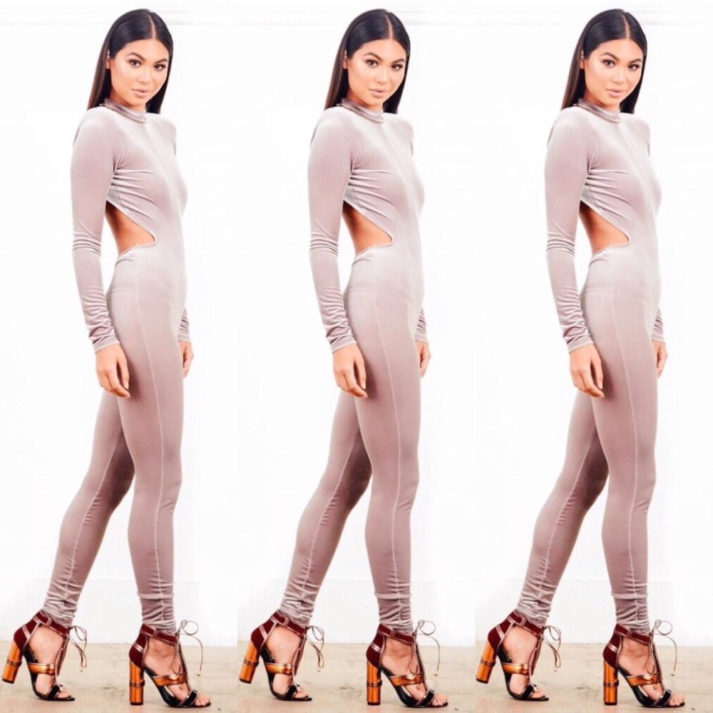 Sorella Boutique Velvet Jumpsuit
