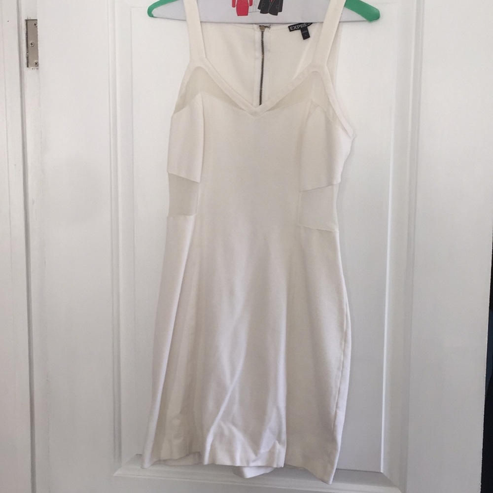 Cream/white Dress with mesh sides