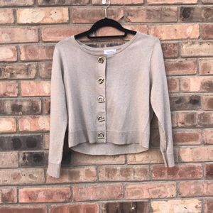 Calvin Klein Gold shimmer cardigan