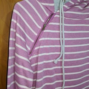 Double Hooded Hoodie - Magenta