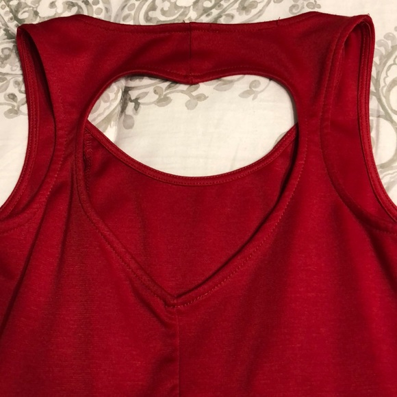 Red Peplum Dress - Picture 2 of 2