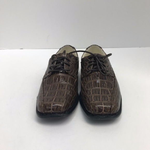 Jimi Jaymz Shoes Little Boy Brown Dress Shoes With Laces Jimi Jaymz