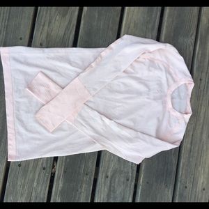 Pale pink Lululemon long sleeve tee