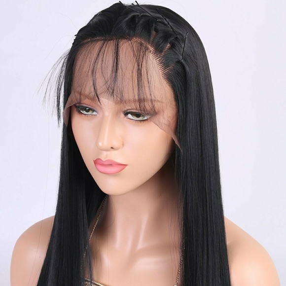 Black Straight Beauty LaceFront Wig 22-26 inches!! main image 4