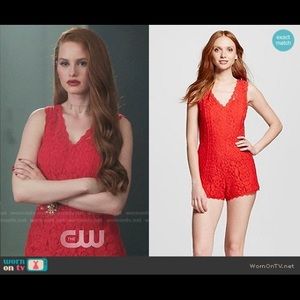 ASO Riverdale: Cheryl Blossom red lace romper