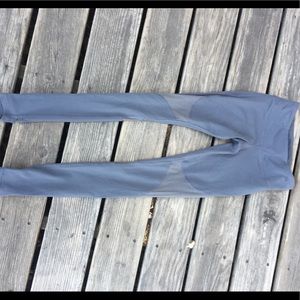 Grey Alo mesh panel tights