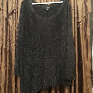 Worthington black and gold sweater