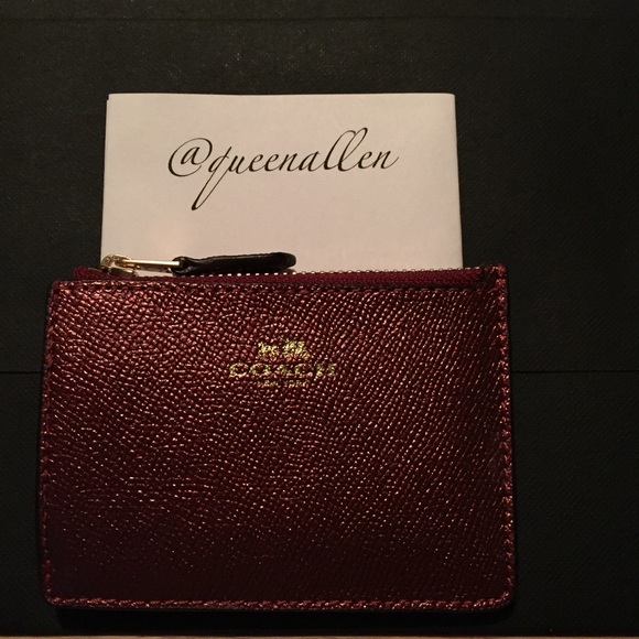 🍒Coach Mini ID Case- Metallic Cherry🍒 - Picture 2 of 8