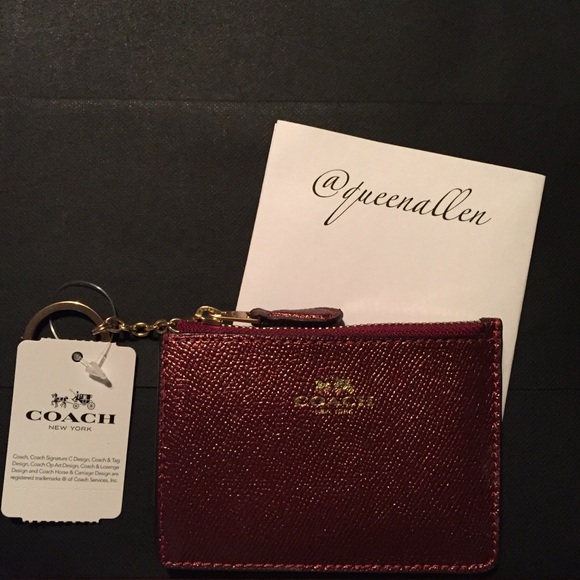 🍒Coach Mini ID Case- Metallic Cherry🍒 - Picture 5 of 8