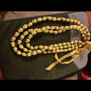 The Loft cloth covered beaded necklace