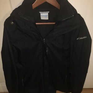 Columbia rain jacket with detachable fleece